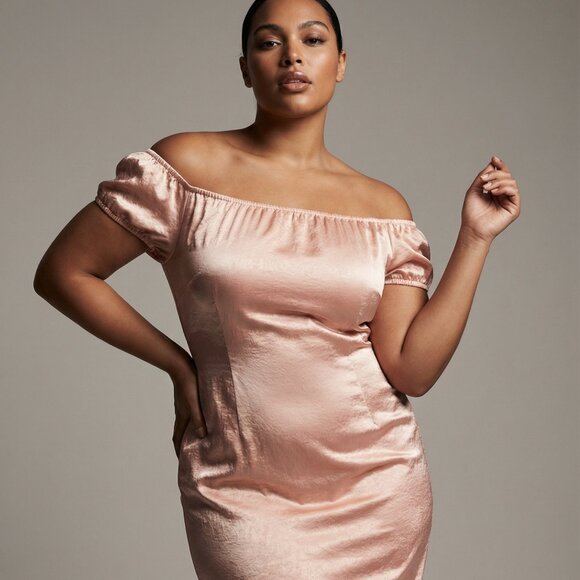 NWT $178 J. CREW slip dress off shoulder peachy 16 - Picture 8 of 8